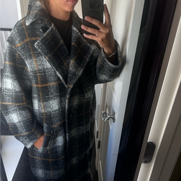 Isabel Marant Etoile Plaid Coat with Belt - Picture 3 of 10